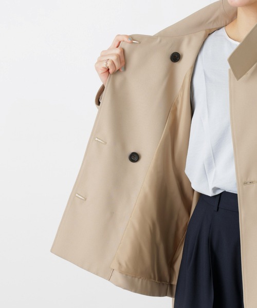 エアリーツイルベルテッドショートコート（トレンチコート）｜NANO