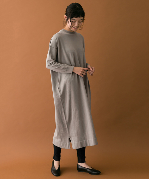 かぐれ（カグレ）の「コットンニットロングワンピース（ワンピース