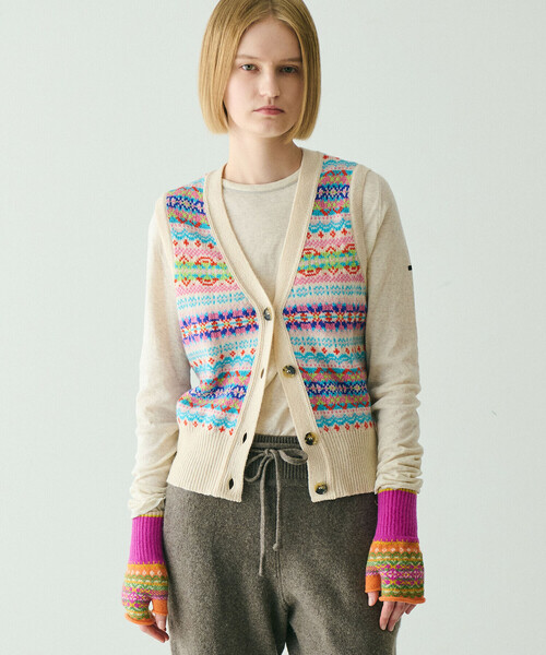 セール】ERIBE | フェアアイル Vネックニットベスト WOMEN（ベスト