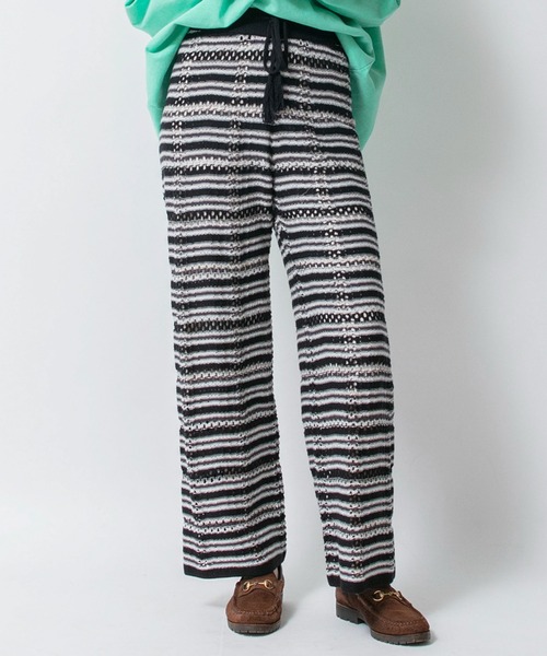 マルチボーダーニットパンツ | ジョンブル公式通販/JOHNBULL ONLINE STORE