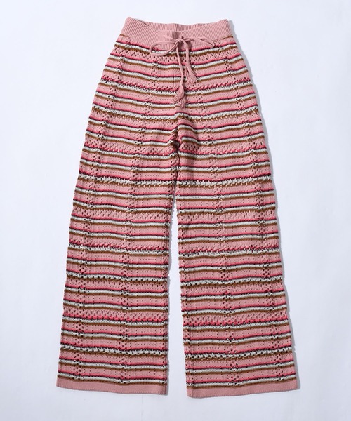 マルチボーダーニットパンツ | ジョンブル公式通販/JOHNBULL ONLINE STORE