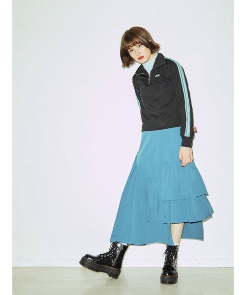 jouetie（ジュエティ）の「タイプライターティアードスカート