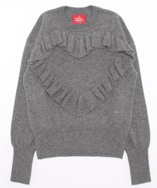 Vivienne Westwood（ヴィヴィアンウエストウッド）の「ﾊｰﾄﾌﾘﾙﾆｯﾄﾄｯﾌﾟ