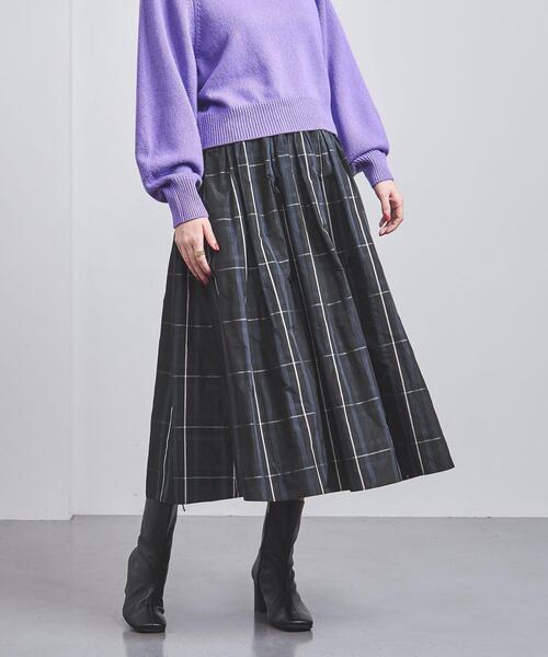 UNITED ARROWS（ユナイテッドアローズ）の「チェック タフタ フレア