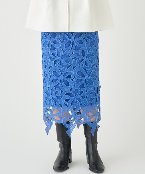 CELFORD（セルフォード）の「リボンレースタイトスカート（スカート