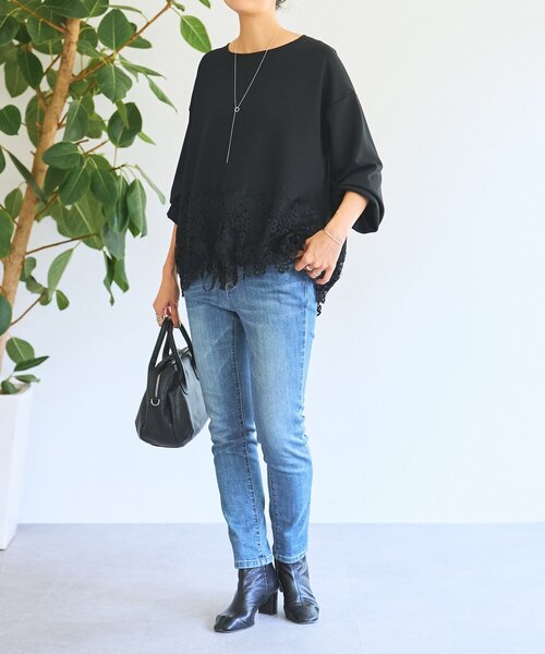 ダンボール裾レースプルオーバー（Tシャツ/カットソー）｜BEARDSLEY