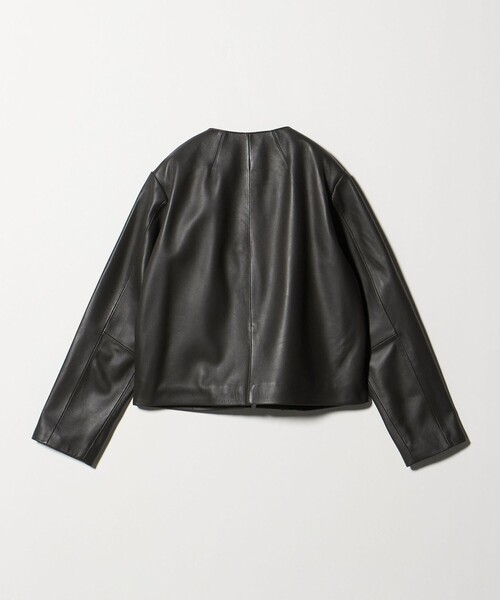 セール】ラムレザー ノーカラーブルゾン ＜A DAY IN THE LIFE