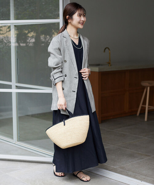 SLOBE IENA（スローブイエナ）の「リネン混テーラードジャケット