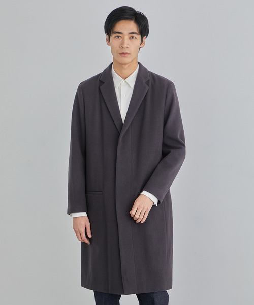 EC限定】スーパー100メルトンチェスターコート（チェスターコート