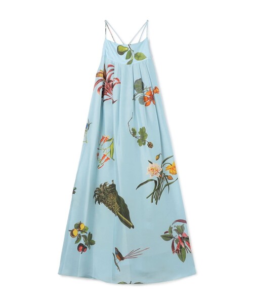 caban（キャバン）の「BIRD SINGING シルク ロングワンピース