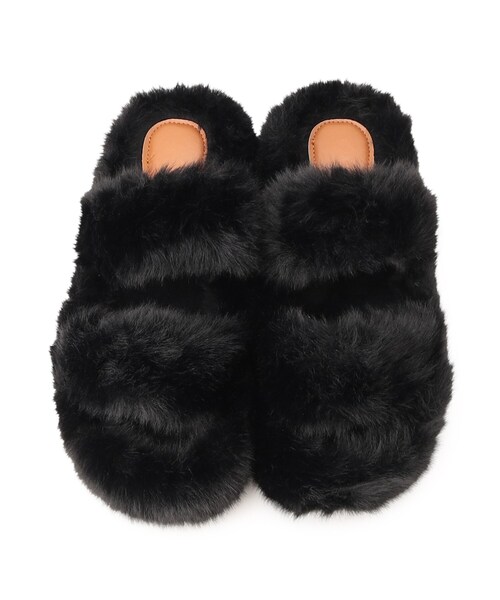 厚底ふわふわファーサンダル（サンダル）｜cs T&P（シーエスティー