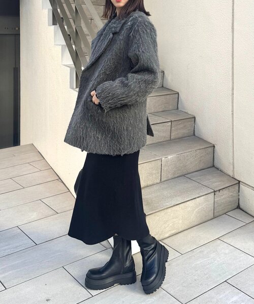 Chico（チコ）の「【お気に入り登録1万件！】シャギージャケットコート