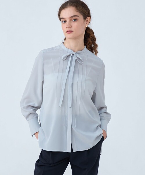 クリアデシン ボウタイブラウス（シャツ/ブラウス）｜TOMORROWLAND