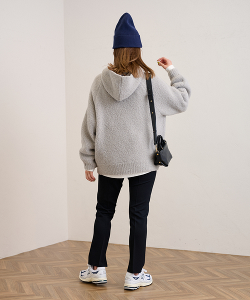 FRAMeWORK（フレームワーク）の「ムートンライク フーディー（ニット