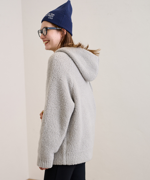 FRAMeWORK（フレームワーク）の「ムートンライク フーディー（ニット