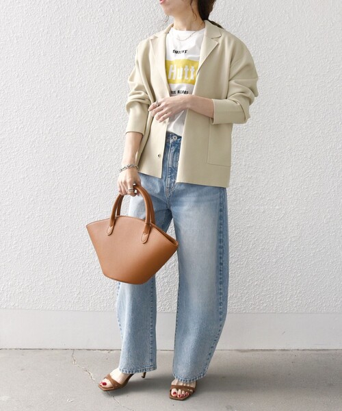 WEB限定】SHIPS any:〈手洗い可能〉テーラード ニット カーディガン