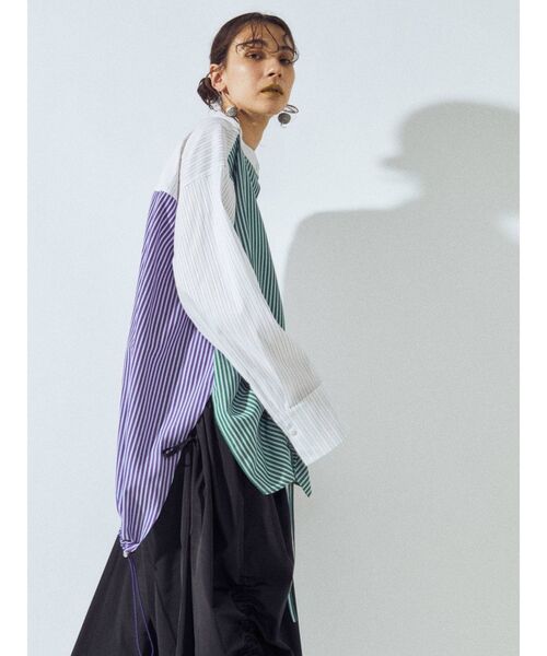 UN3D.（アンスリード）の「ヘムギャザーシャツ（シャツ/ブラウス