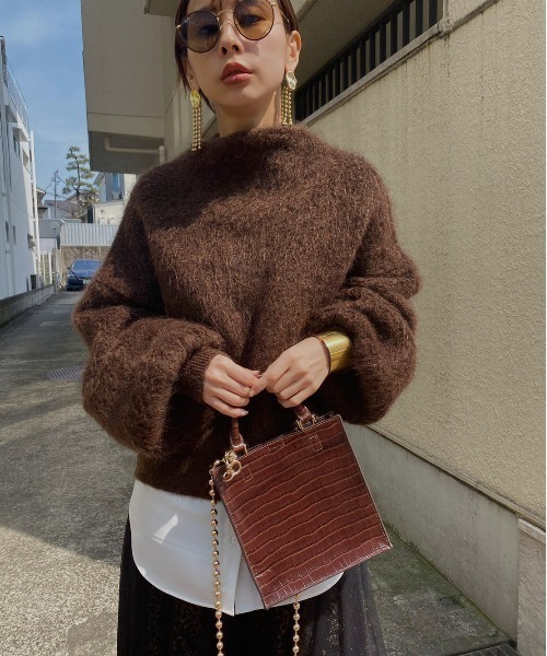 Ameri（アメリ）の「MILD ROUND KNIT（ニット/セーター）」 - WEAR