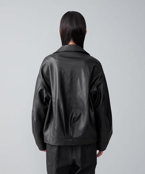 CITEN（シテン）の「＜CITEN＞フェイクレザー ライダースジャケット