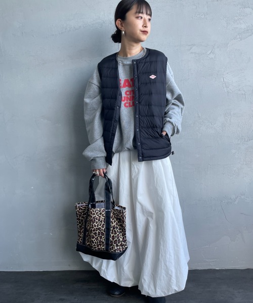 DANTON/ダントン] インナーダウン クルーネックベスト（ダウンベスト