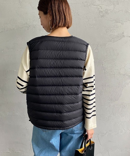 DANTON/ダントン] インナーダウン クルーネックベスト（ダウンベスト