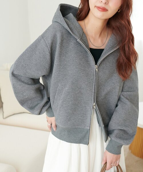 大人のためのパーカー】ボンディングWジップパーカー（パーカー