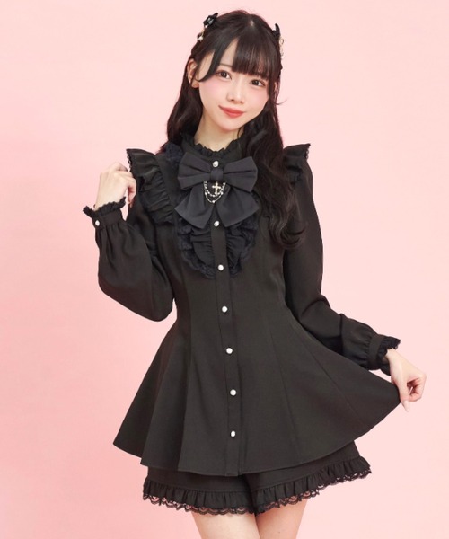 アクセサリーリボンレースフリルセットアップ（セットアップ）｜Secret