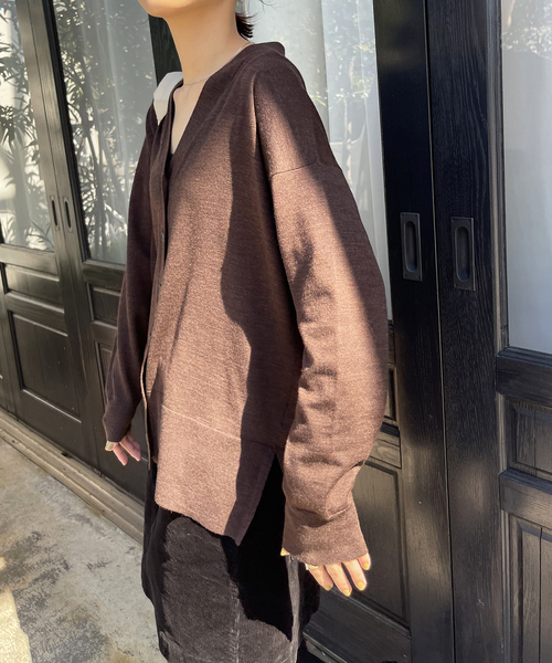 Spick & Span（スピックアンドスパン）の「18G Vネックカーディガン