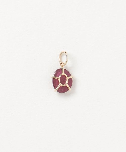 agete（アガット）の「K10バースデーストーンチャーム（ルビー