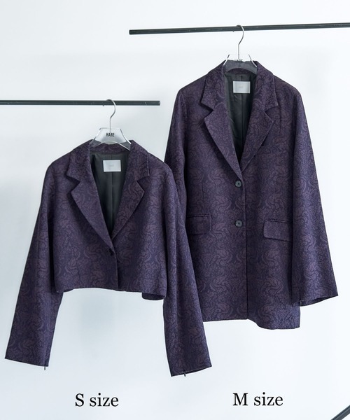 セール】VINTAGEジャガード2WAYジャケット(HARE)（テーラード