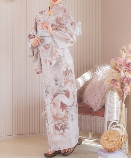 新品未使用 浴衣 そしてゆめ ふりふ ブランド浴衣 ピンク 33,000円