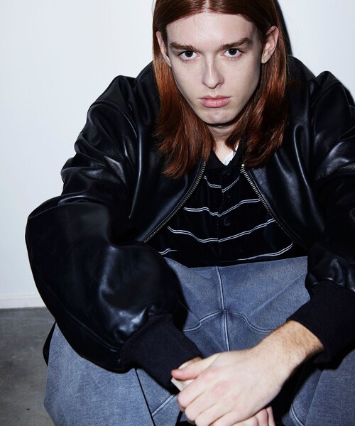 BEAMS（ビームス）の「レザー ボマージャケット（ブルゾン）」 - WEAR