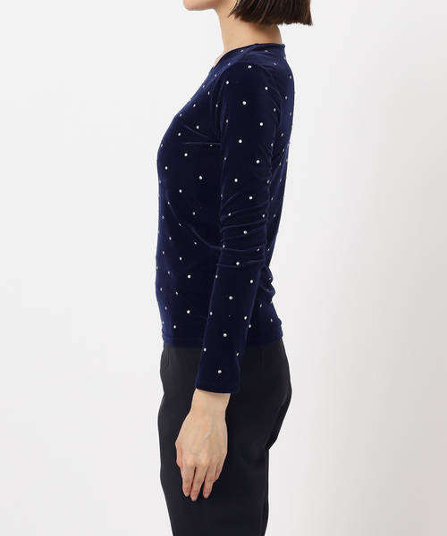 EDIT. FOR LULU（エディットフォールル）の「ベロア ビジュートップス