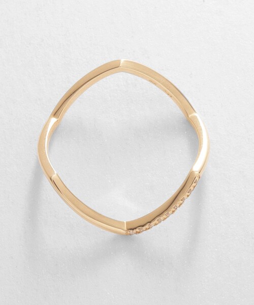 K10ダイヤモンド V字連続 リング（リング）｜COCOSHNIK（ココシュ