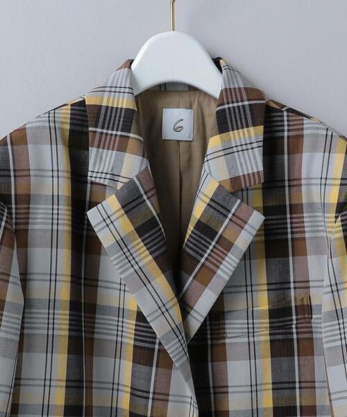 6（ロク）の「＜6(ROKU)＞CHECK JACKET/ジャケット（テーラード