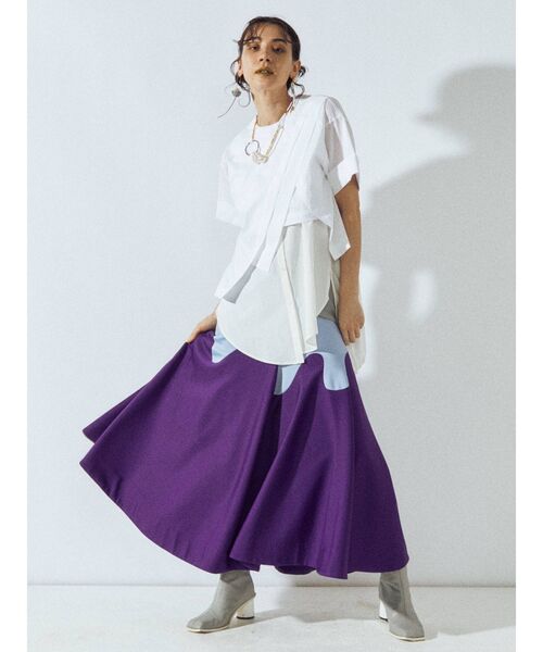 UN3D.（アンスリード）の「レイヤードシャツキャミソール