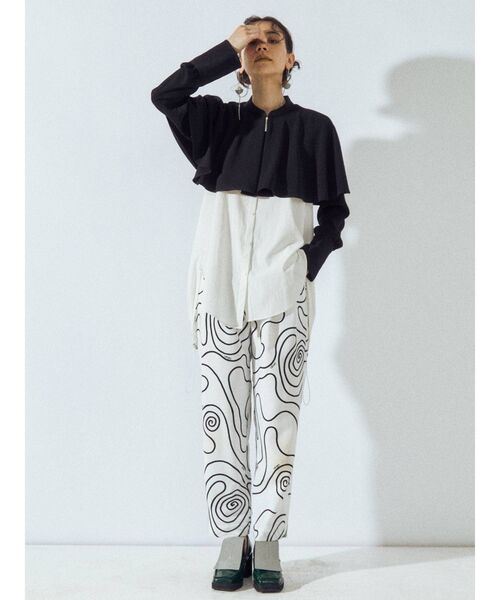 UN3D.（アンスリード）の「レイヤードシャツキャミソール