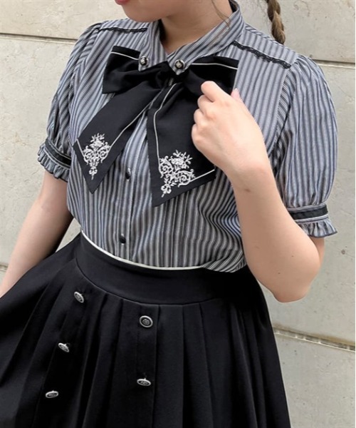 axes femme（アクシーズファム）の「刺繍リボンセットブラウス（シャツ