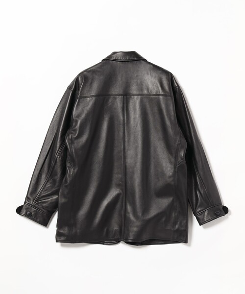 BEAMS（ビームス）の「BEAMS / レザー カーコート ブルゾン（ブルゾン