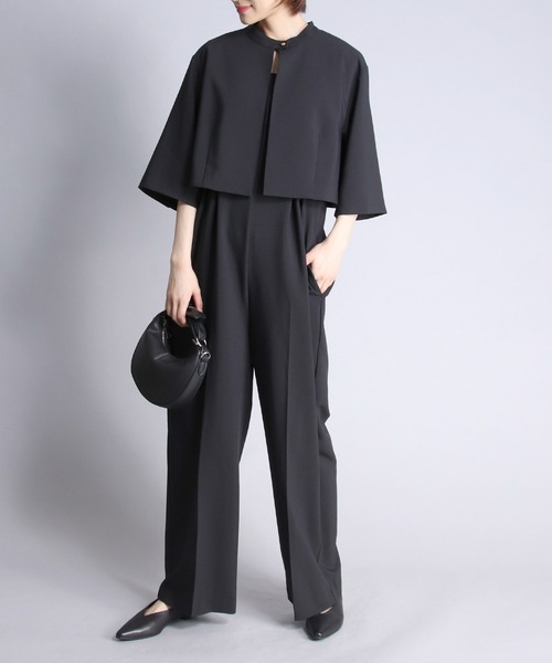 新品未使用】CHIGNON プリント柄シャツコンビネゾン オールインワン