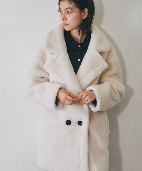 ウール100%Pコート（ムートンコート）｜SMILE ORCHID（スマイル