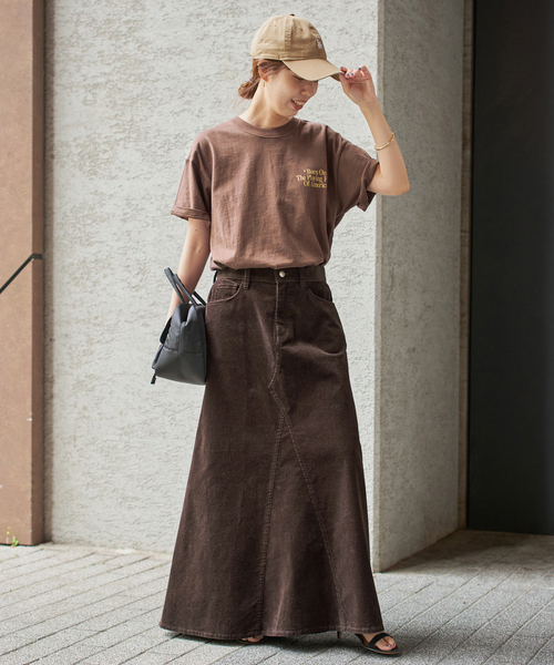 セール】ストレッチコーデュロイスカート（スカート）｜Spick & Span