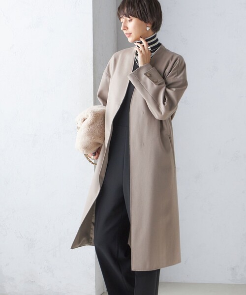 セール】MANTECO ノーカラー コート（ノーカラーコート）｜SHIPS