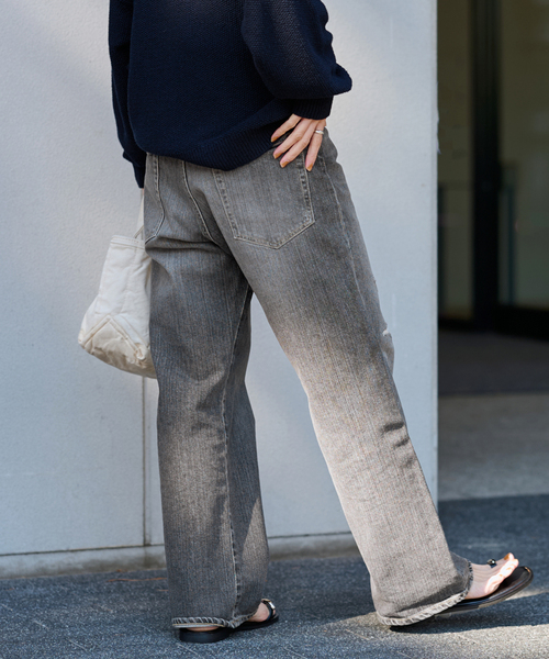 セール】≪ベストセラー≫デニムストレートパンツ2（デニムパンツ