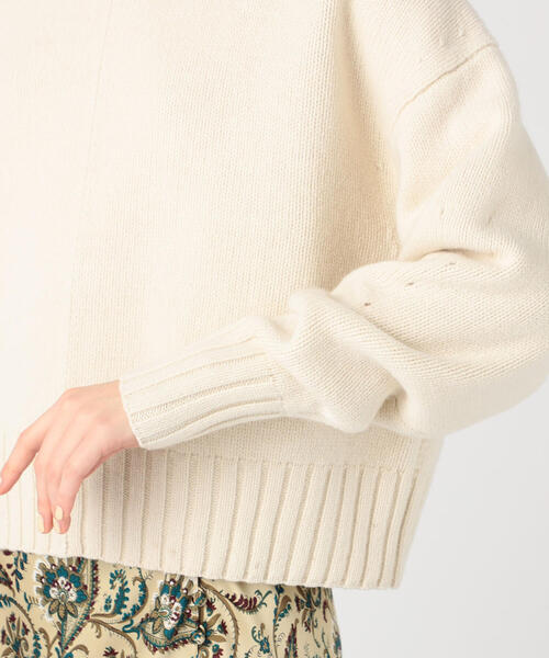 MACPHEE（マカフィー）の「ラムカシミヤ ビルドネックプルオーバー