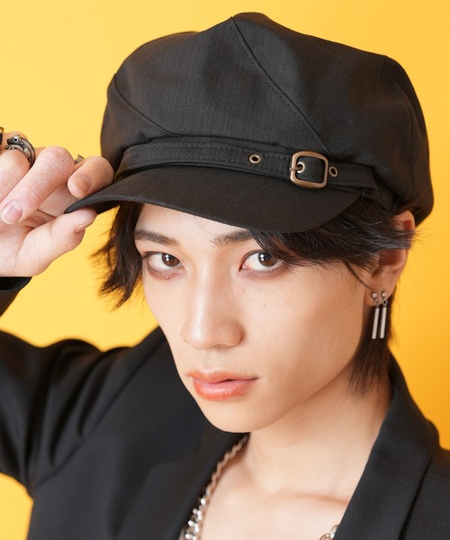 セール】an meets zakka ベルトポイントヘリンボーンキャスケット