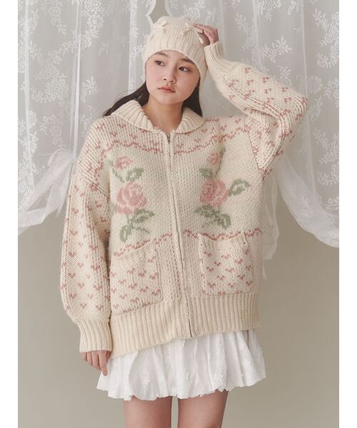 merry jenny（メリージェニー）の「roseカウチンニット / ローズ