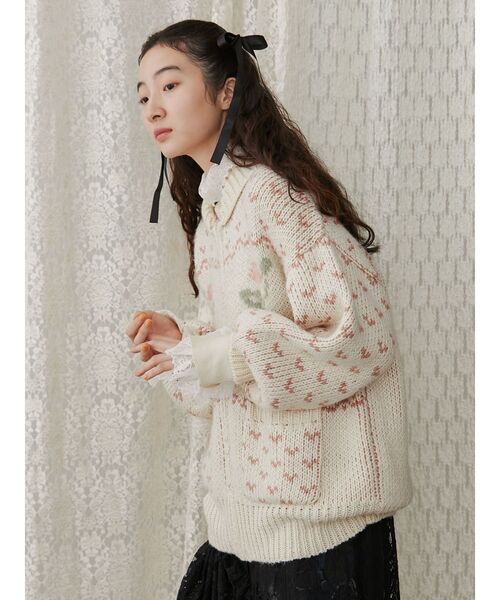 merry jenny（メリージェニー）の「roseカウチンニット / ローズ