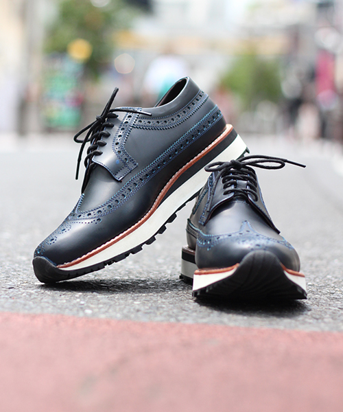 Lui's（ルイス）の「【LONDON BROWN】 Vibramソール ウィングチップ