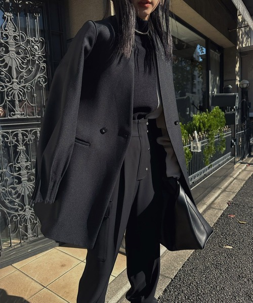 Ameri（アメリ）の「RIB DOCKING TUCKED CUFFS JACKET（その他アウター